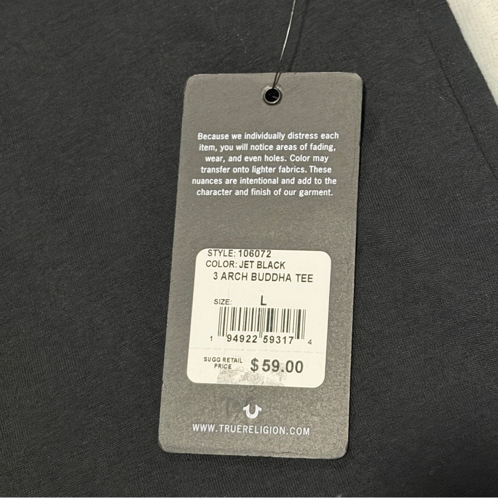 Mens True Religion Black Graphic Tee - Picture 2 of 4